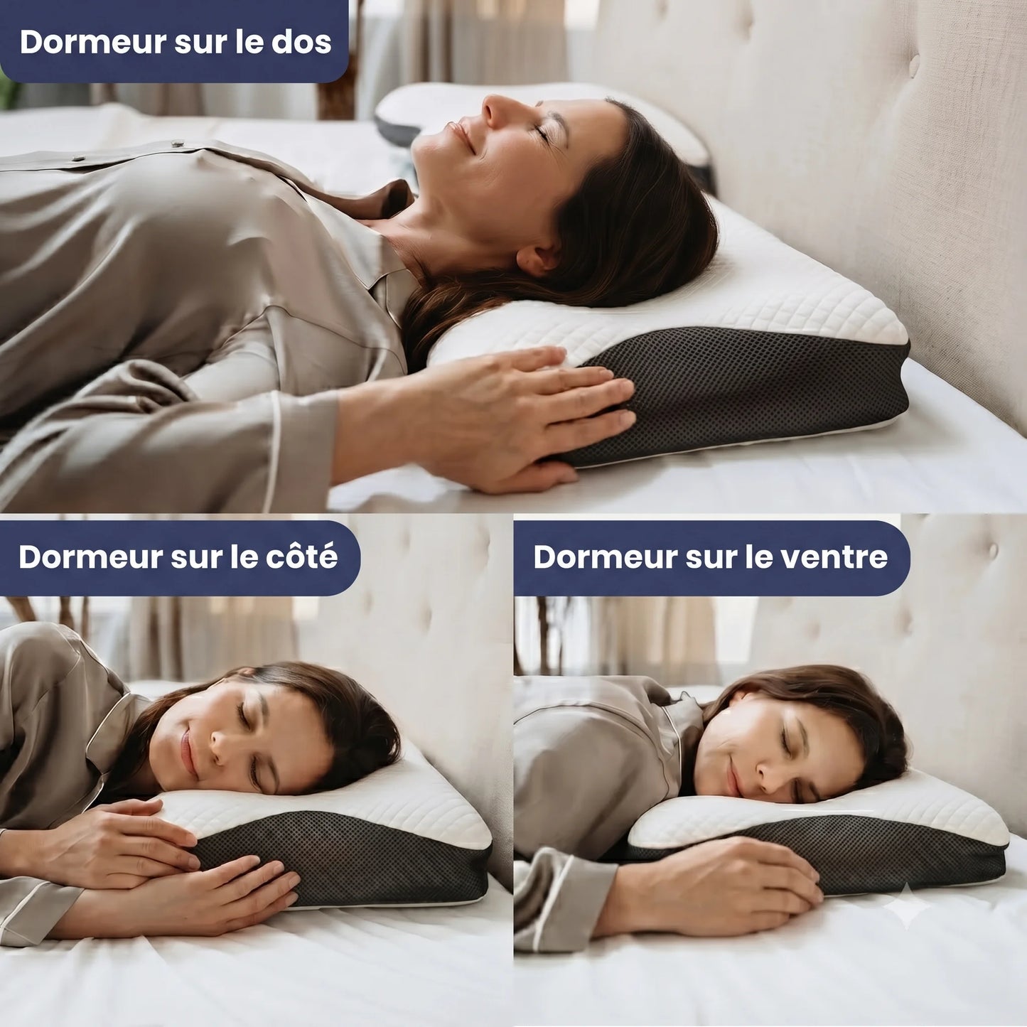 MemoForm — Oreiller Cervical à Mémoire de Forme