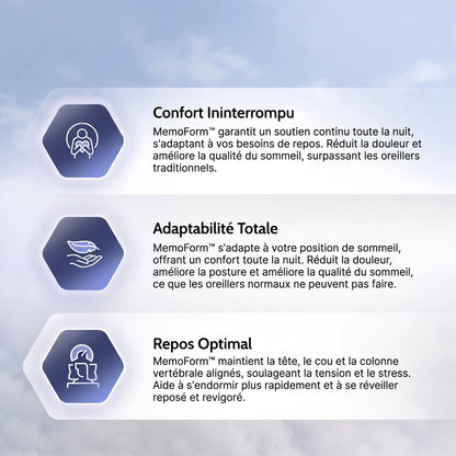 MemoForm — Oreiller Cervical à Mémoire de Forme
